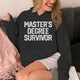 MASTER'S DEGREE SURVIVOR Graduation Grad Shirt College Unisex Hoodie