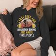 Mountain Biking Beer Drinking Introvert Sayings For Cyclist Unisex Hoodie