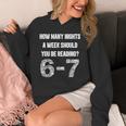 How Many Nights A Week Reading 6-7 67 Teacher Student Books Unisex Hoodie