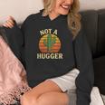 Not A Hugger Cactus Retro Sunset No Hugging Introvert Unisex Hoodie
