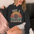 Not A Hugger Retro Sea Urchin Sarcastic Introvert Unisex Hoodie