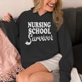 Nursing School Survivor Nurse Graduation Medical T-Shirt Unisex Hoodie