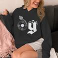 Old School Dad OG Hip Hop Head Vinyl Retro 80s90s Nostalgia Unisex Hoodie
