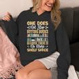 One Does Not Stop Buying Books Because There Is No More Shel Unisex Hoodie
