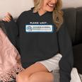 Overthinking In Progress Introvert Please Wait Unisex Hoodie