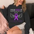 Pancreatic Cancer I Wear Purple In Memory Of My Dad Unisex Hoodie Pancreatic Cancer I Wear Purple In Memory Of My Dad Unisex Hoodie