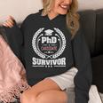 PhD Survivor Doctorate Graduate Shirt Graduation Unisex Hoodie