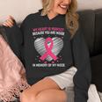 Pink Breast Cancer Awareness Women Men In Memory Of My Niece Unisex Hoodie