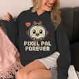 Pixel Art Pet Y2K Retro Vintage Digital Nostalgia Y2K Tech Unisex Hoodie