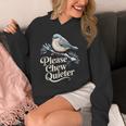 Please Chew Quieter Introvert Christmas Bird Lover Unisex Hoodie