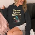 Please Chew Quieter Introvert Duck Lover Unisex Hoodie