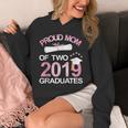 Proud Mom Of Two 2019 Graduates Twin Mama Mother Graduation Unisex Hoodie
