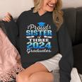 Proud Sister Of Three 2024 Graduate 23 Class Graduation Unisex Hoodie