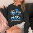 Proud Uncle Of Two 2024 Graduate Class 2024 Graduation Unisex Hoodie
