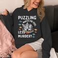 Puzzling Makes Me Feel Less Murdery Introvert Puzzle Cat Unisex Hoodie Puzzling Makes Me Feel Less Murdery Introvert Puzzle Cat Unisex Hoodie