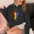 Rainbow Book With Stars And Moon Phases Gay Pride LGBT Unisex Hoodie