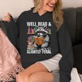 Well Read & Slightly Feral Raccoon Book Lover Graphic Unisex Hoodie