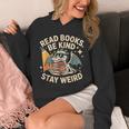Read Books Be Kind Stay Weird Book Dragon Skeleton Reading Unisex Hoodie Read Books Be Kind Stay Weird Book Dragon Skeleton Reading Unisex Hoodie