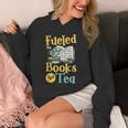 Reading Hobby Bookshelves Library Fueled By Books And Tea Unisex Hoodie