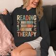 Reading Is My Therapy Book Lover Unisex Hoodie