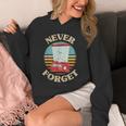 Retro Gaming Never Forget Nostalgia Vintage Unisex Hoodie