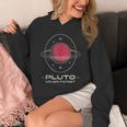 Retro Pluto Never Forget Classic Planet Pluto Nostalgia Unisex Hoodie
