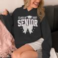 Retro Senior 2027 Girl Coquette Bow Class Of 2027 Graduation Unisex Hoodie