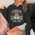 Retro Vintage I Closed My Book To Be Here Book Lover Reading Unisex Hoodie Retro Vintage I Closed My Book To Be Here Book Lover Reading Unisex Hoodie