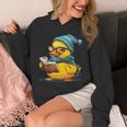 Rubber Duck Reading Book Rubber Duckie Reader Coffee Lover Unisex Hoodie Rubber Duck Reading Book Rubber Duckie Reader Coffee Lover Unisex Hoodie