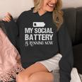 Sarcastic Anti Low Social Battery Social Introvert Unisex Hoodie Sarcastic Anti Low Social Battery Social Introvert Unisex Hoodie