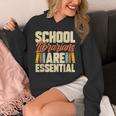 School Librarians Are Essential Library Book Lover Librarian Unisex Hoodie