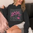 Senior 2026 Class Of 2026 Coquette Pink Bow Graduation Moms Unisex Hoodie