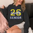 Senior Class 2026 Graduation Yellow Blue Letters Unisex Hoodie