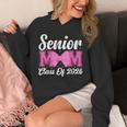 Senior Mom Class Of 2026 Pink Coquette Bow Graduation Unisex Hoodie