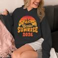 Senior Sunrise Class Of 2026 Graduation Proud Graduate Retro Unisex Hoodie