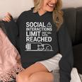 Social Interactions Limit Reached Introvert Tired Unisex Hoodie Social Interactions Limit Reached Introvert Tired Unisex Hoodie