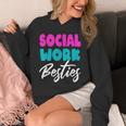 Social Worker Work Coworkers Best Friend Graduation MSW Unisex Hoodie