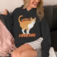 SOCIALLY AWKWARD FUNNY CAT ANTISOCIAL INTROVERT WEIRD Unisex Hoodie