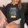 Sorry I Can't I Have Book Club Unisex Hoodie