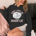 Sorry I Can't Go I'm An Indoor Cat Lazy Humor Introvert Cat Unisex Hoodie Sorry I Can't Go I'm An Indoor Cat Lazy Humor Introvert Cat Unisex Hoodie