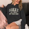 Sorry For What My Face Said Sarcastic Introvert Humor Unisex Hoodie Sorry For What My Face Said Sarcastic Introvert Humor Unisex Hoodie