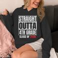 Straight Outta 4th Grade Graduation Class 2028 Fourth Grade Unisex Hoodie