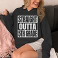 Straight Outta 5th Grade Graduation Motivational Unisex Hoodie