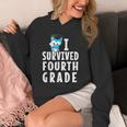 I Survived Fourth Grade Graduation Kids Owl Grad Unisex Hoodie