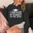I Survived My Husband's Doctoral Degree Graduation Husband Unisex Hoodie