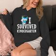 I Survived Kindergarten Graduation Kids Owl Grad Unisex Hoodie