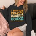 I Survived Reading Banned Books Read Librarian Men Women Unisex Hoodie