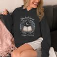 You Had Me At Trigger Warning Dark Romance Skeleton Book Unisex Hoodie