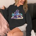 Turtle Wearing Sunglasses Reading A Book On The Beach Summer Unisex Hoodie