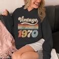 Vintage 1970 Birthday Retro Style 70's Born Nostalgia Outfit Unisex Hoodie Vintage 1970 Birthday Retro Style 70's Born Nostalgia Outfit Unisex Hoodie